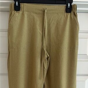 Women’s Joggers with Gold Zipper Detail